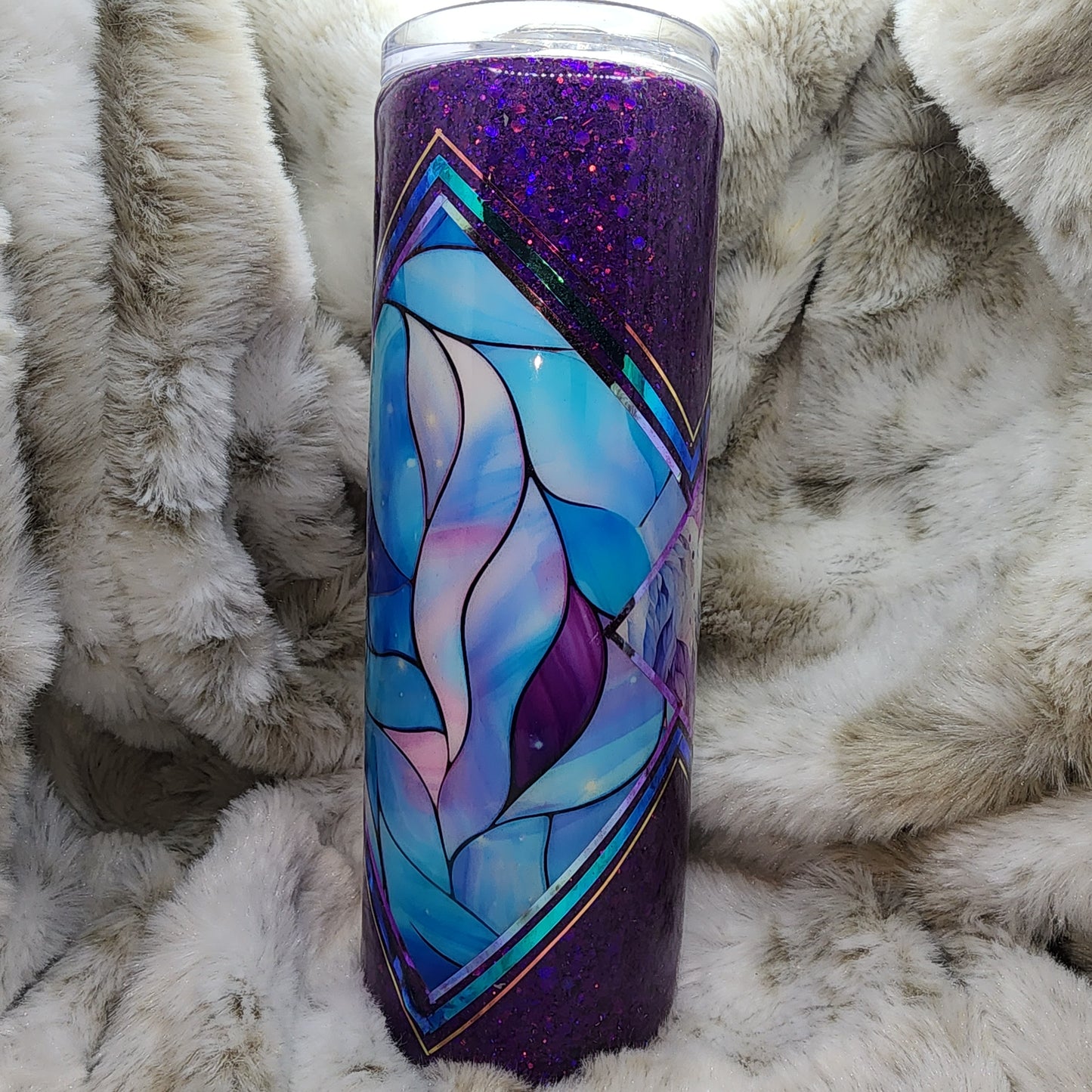 30 Oz Ready to Ship Tumbler - Purple Floral
