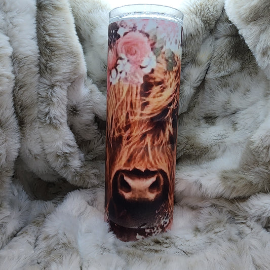 20 Oz Ready to Ship Tumbler - Highland Cow - Sublimation