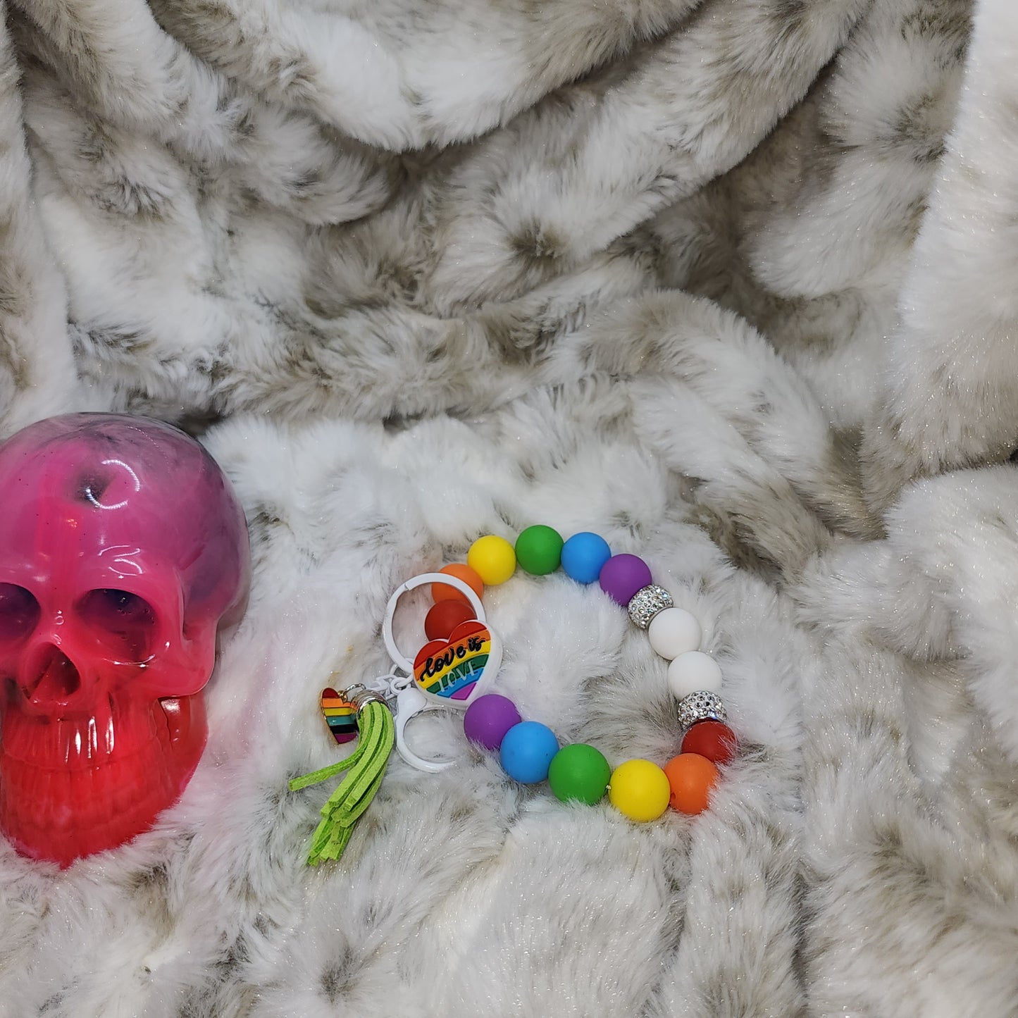 Wristlet Keychain - Pride Rainbow