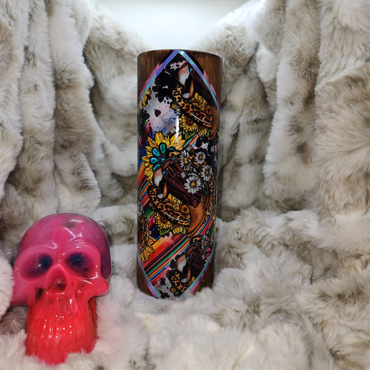20 Oz Ready to Ship Tumbler - Western Woodgrain